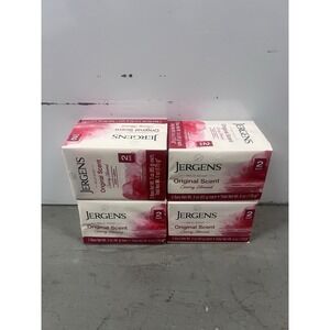 Jergens Cherry Almond Mild Soap Original Scent - 8 Bars (4x 2 Pack) - 3 Oz Each